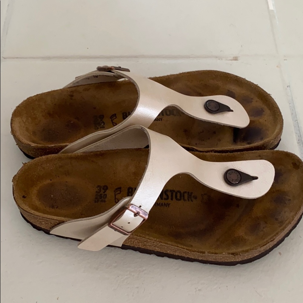 Birkenstock Giza women’s size 39  Pearl White